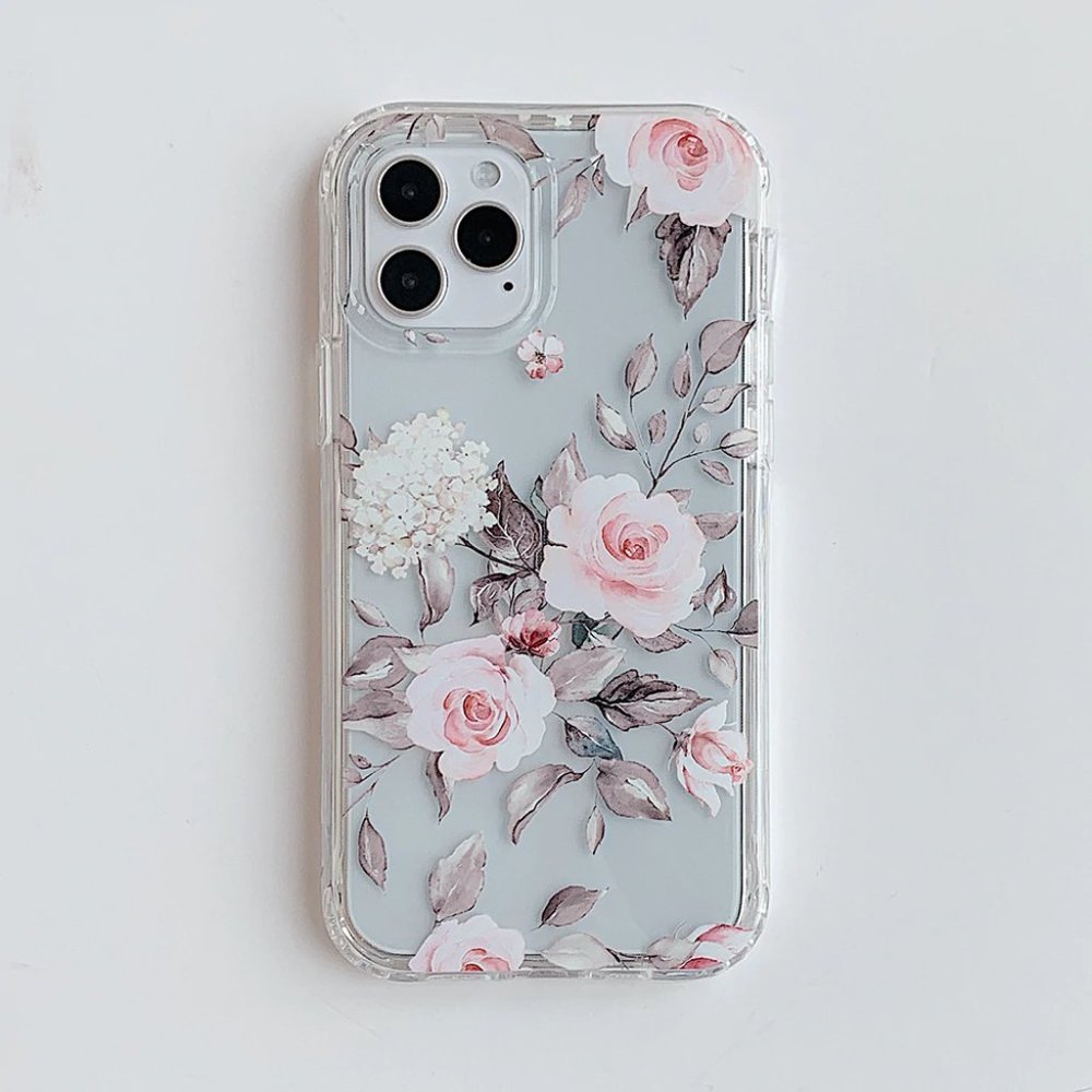 NEW iPhone 13/12/11/Pro/Max/XR Protective Rose case - Picture 2 of 4